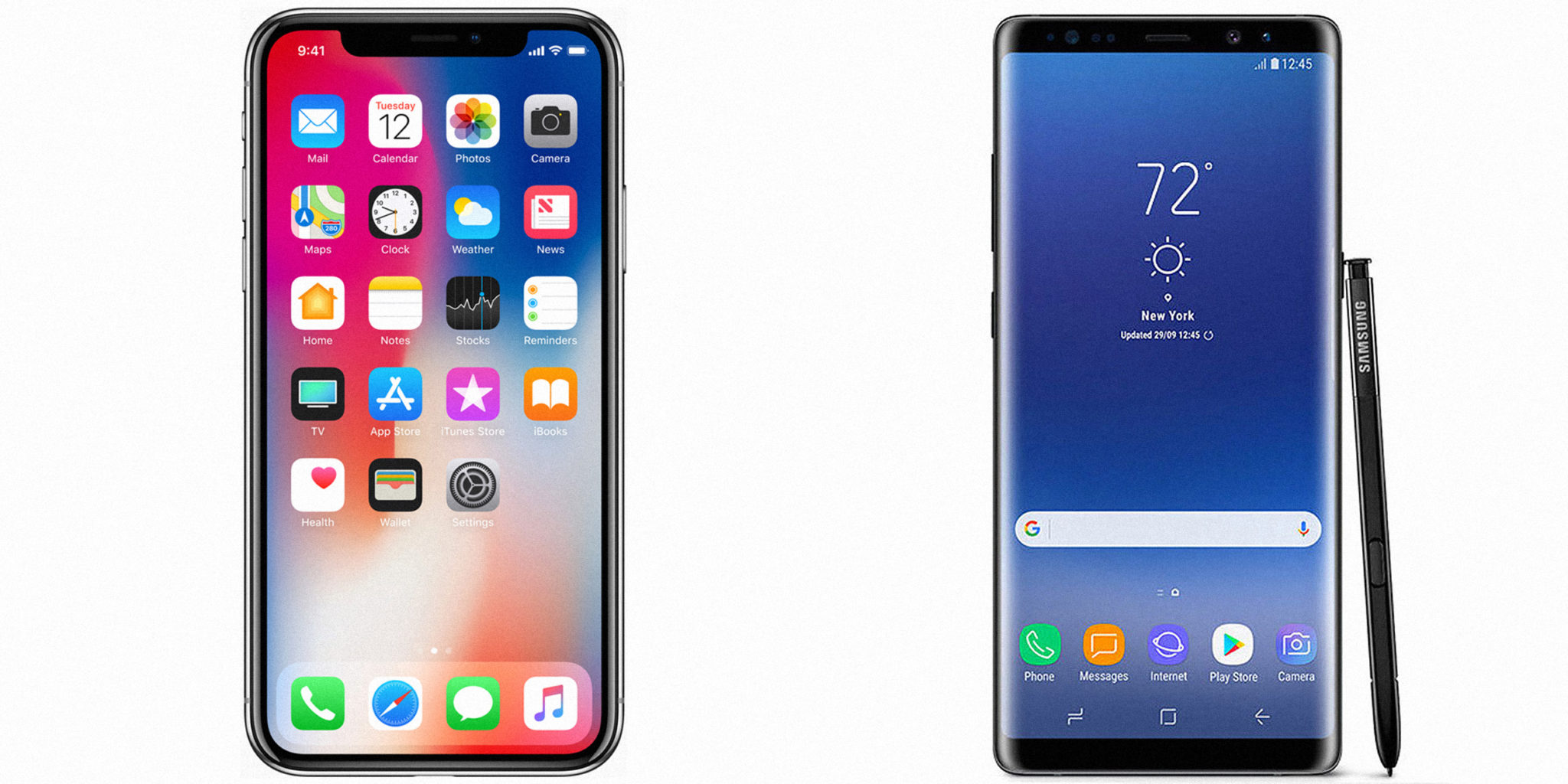 จะเลือกเครื่องไหนดี Galaxy Note 8 vs iPhone X ?